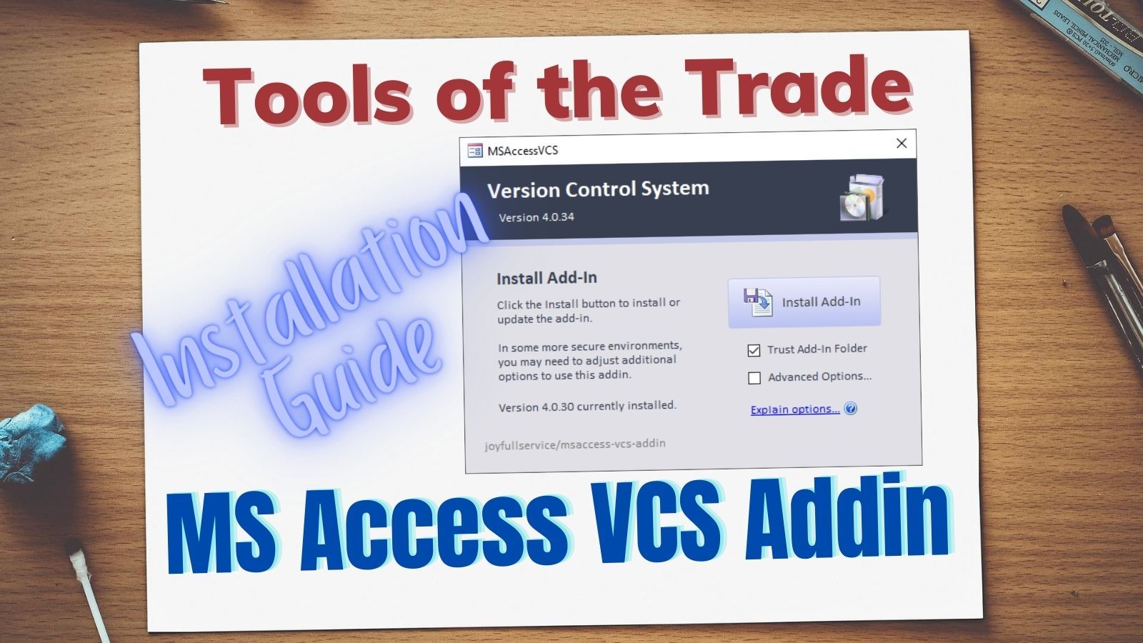 Installing the Access Version Control Add-in: Step-by-Step
