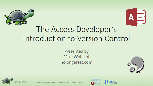 Access Day 2024: The Access Developer's Guide to Version Control