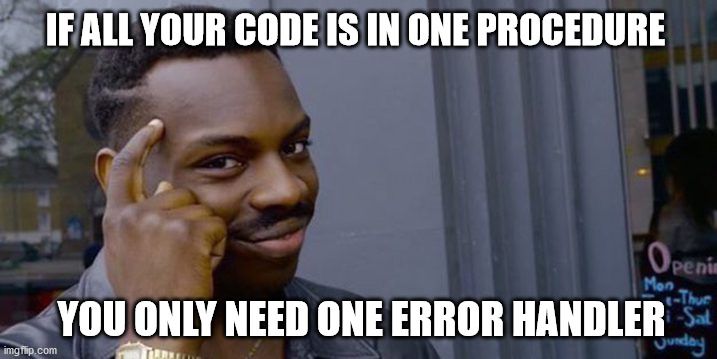 Signal Vs Noise Error Handling