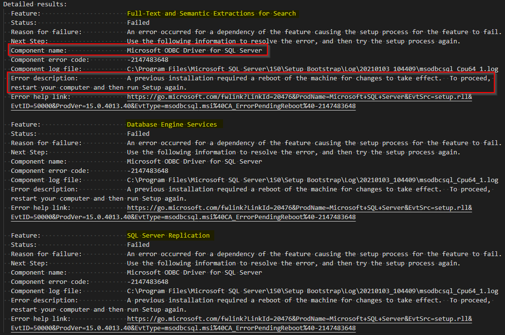 microsoft odbc driver for sql server 2019