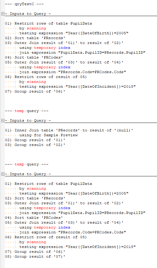 Signal vs. Noise: ShowPlan.out Edition