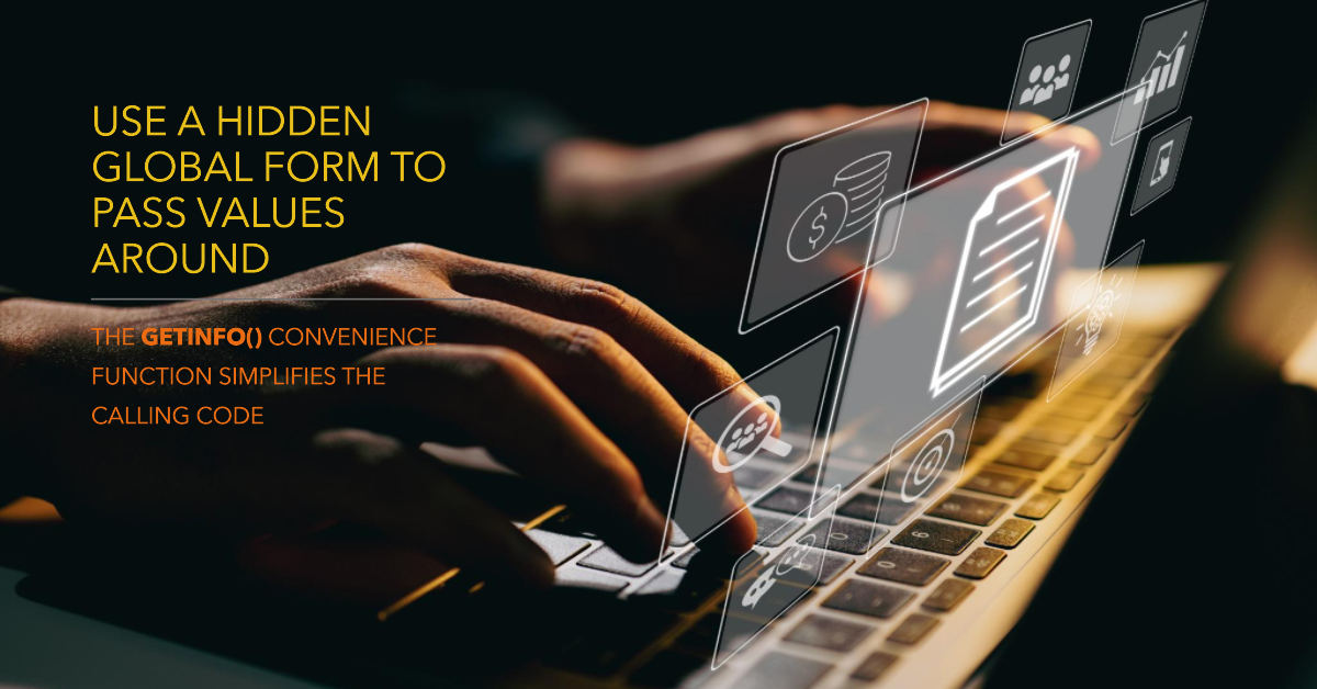 Pass Values Between Forms in Access Without Using a Hidden Global Form