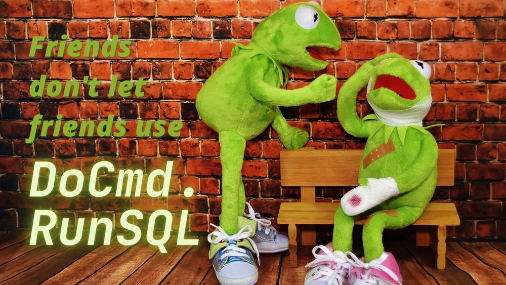 Avoid docmd runsql in microsoft access
