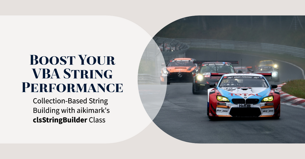 HighPerformance VBA String Concatenation with clsStringBuilder