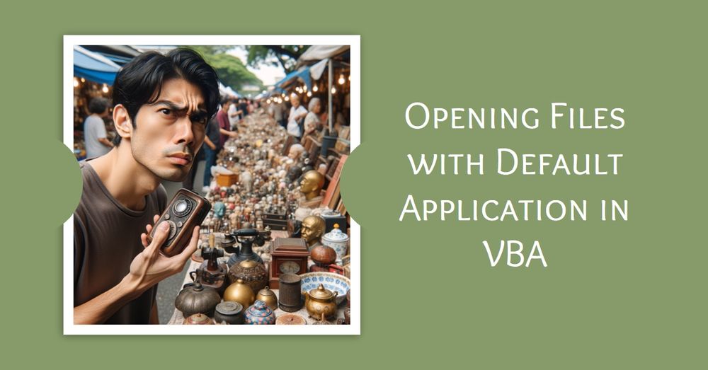 How To Open A File With Its Default Application In VBA