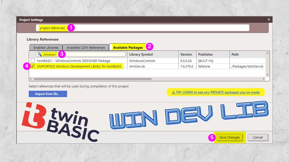 Windevlib a better way to call windows api functions in twinbasic