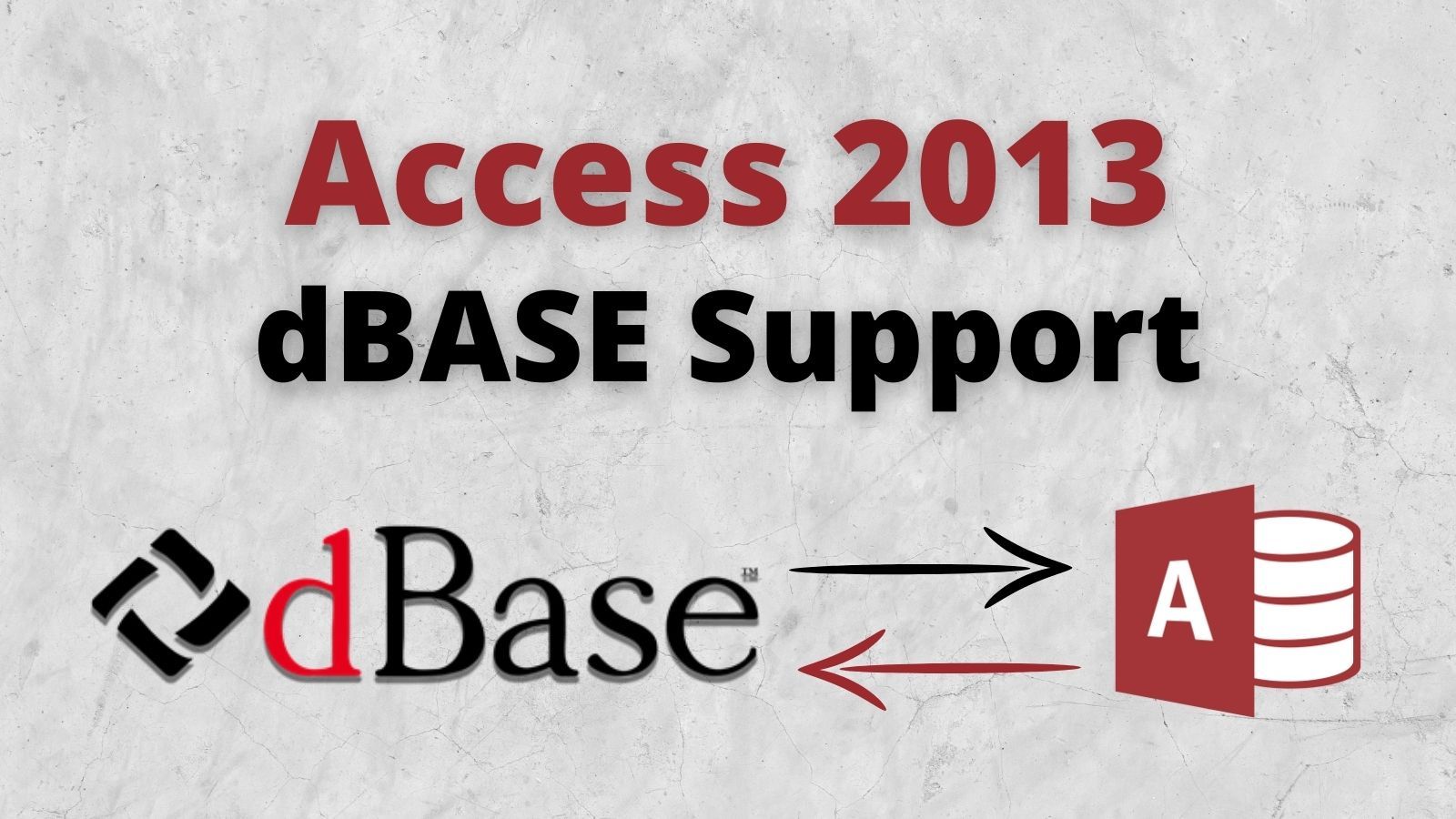 Simple Fix for Missing DBF Support in Access 2013