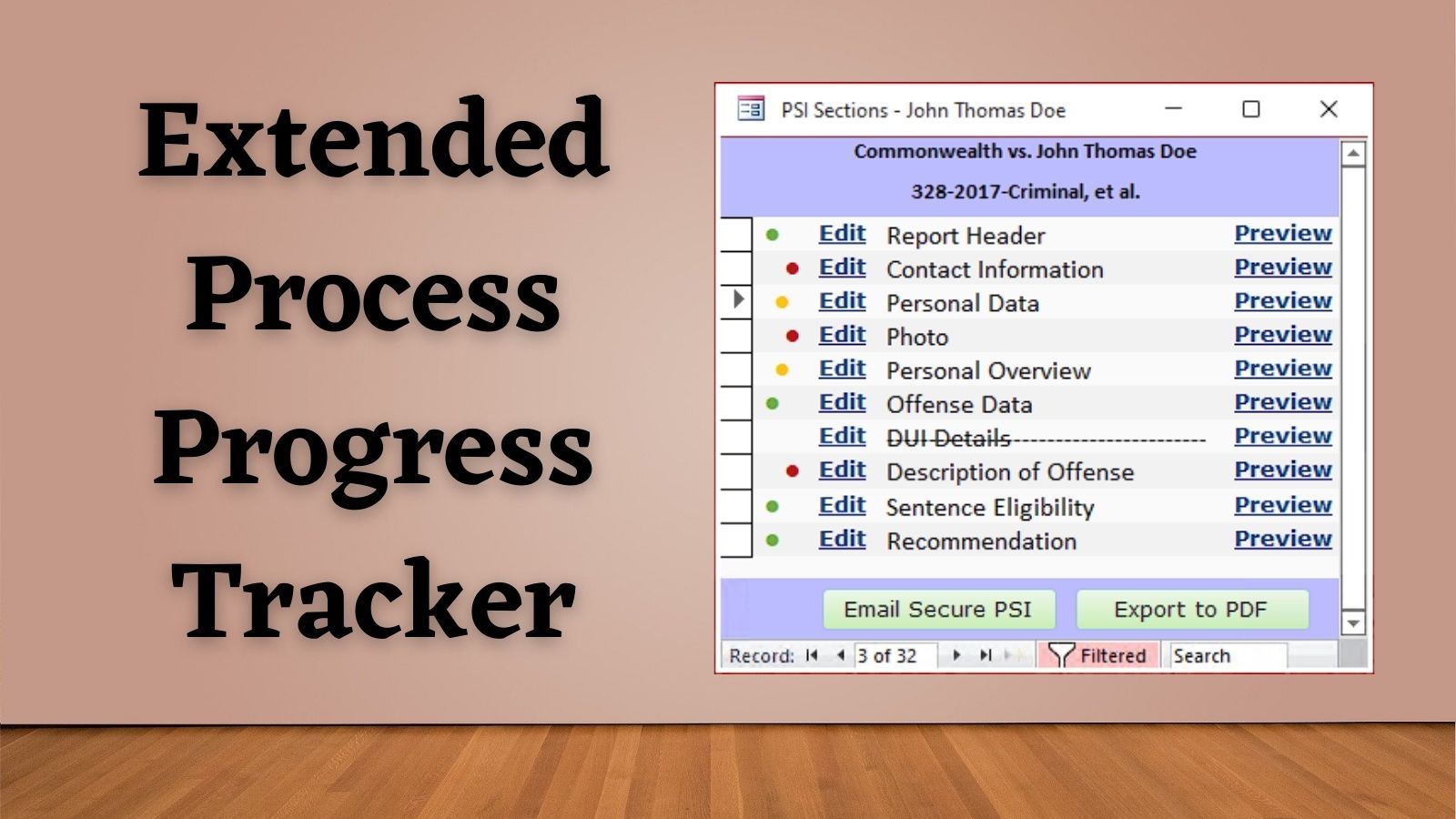 Progress Tracker Form