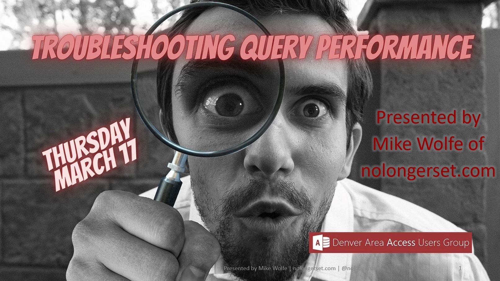 Troubleshooting Query Performance