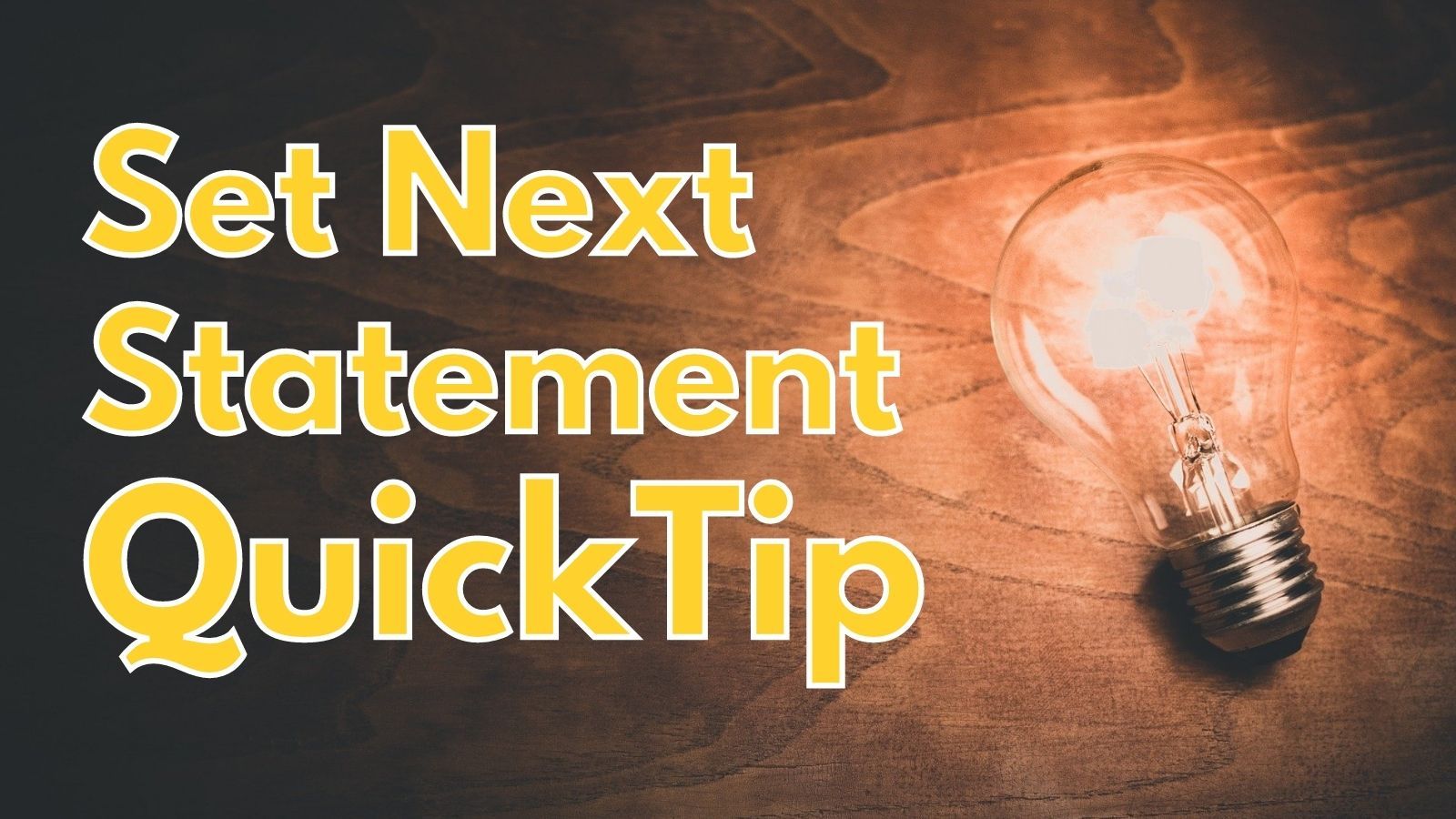 Quick Tip: Set Next Statement with Mouse