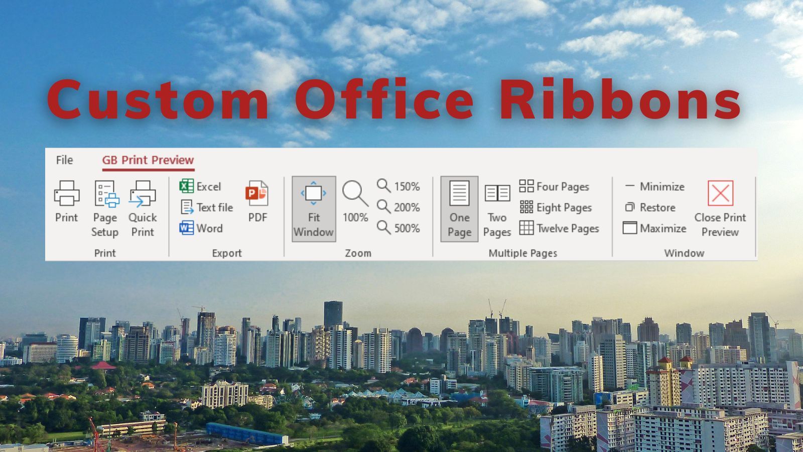Office Ribbon Development Resources