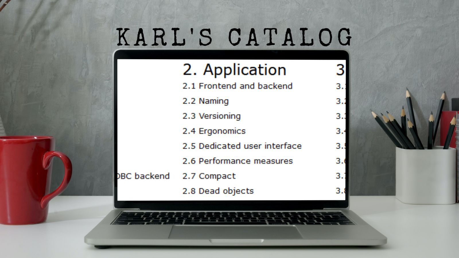 Karl's Catalog: A Checklist of Access Best Practices