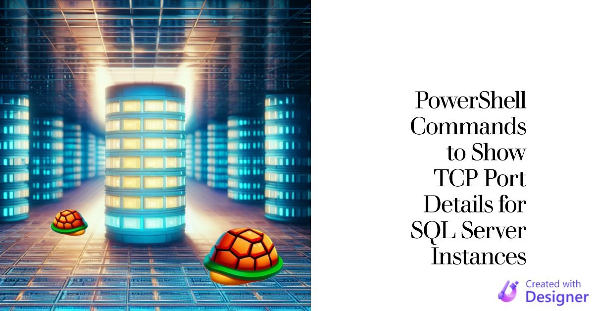 Using PowerShell to Provide TCP Port Details of Running SQL Server Instances