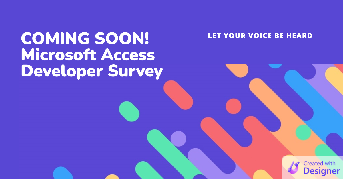 Coming Soon: Access Developer Survey