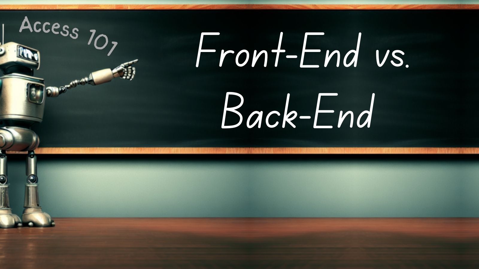 Access 101: Front-End vs. Back-End