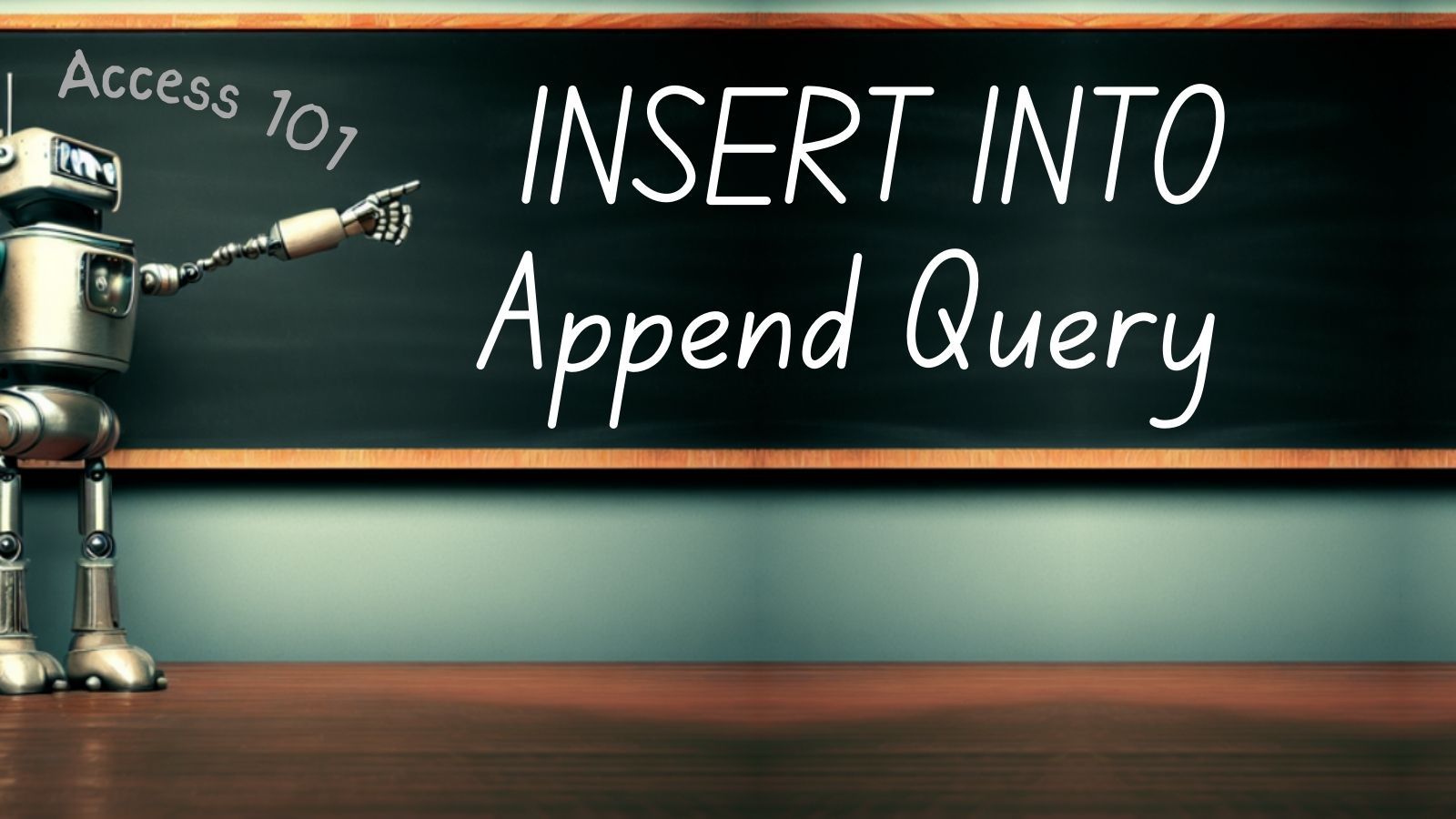 Access 101 INSERT INTO Append Query