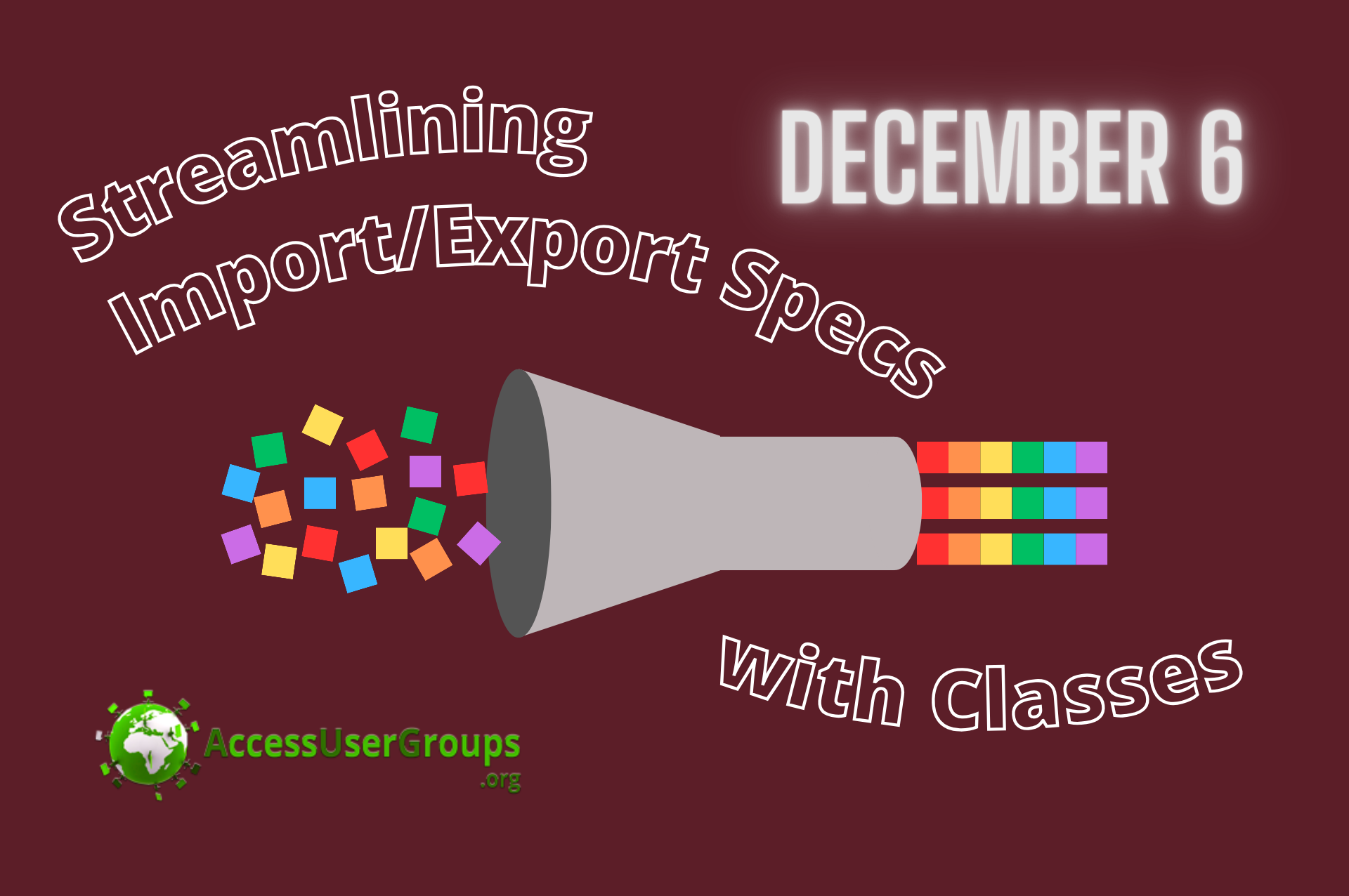 Upcoming Presentation: Streamline Your Import/Export Spec Workflow with VBA Classes