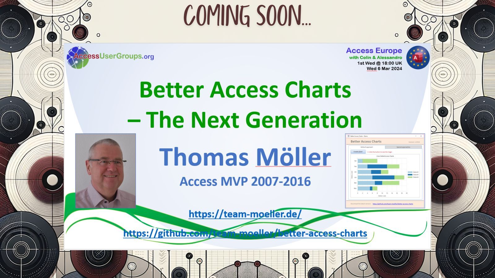 Upcoming Presentation: Better Access Charts by Thomas Möller