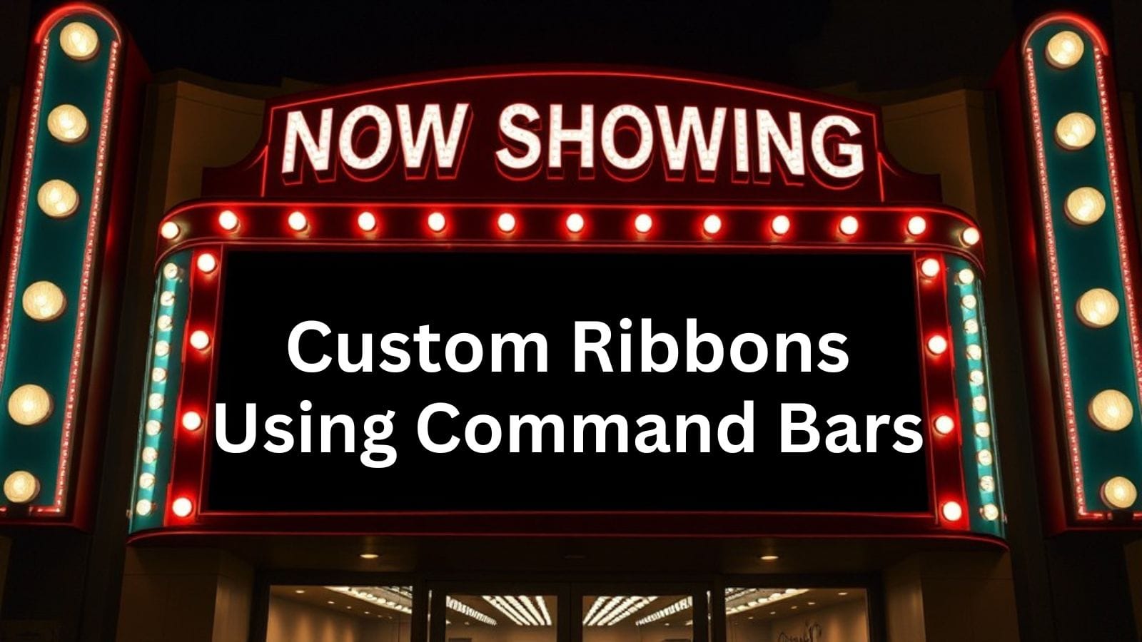 Custom Ribbons Using CommandBars with Adrian Bell