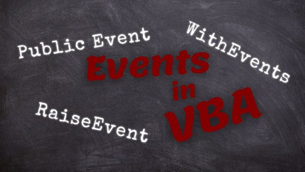 Raising Custom Events in VBA