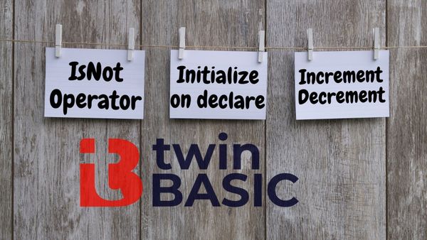 New Syntax in twinBASIC: Part 3
