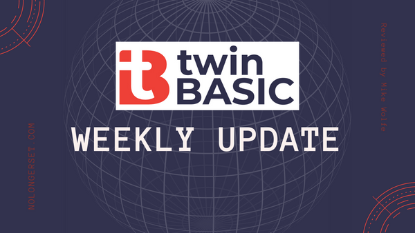 twinBASIC Update: August 29, 2021