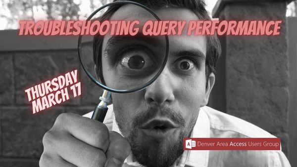 Upcoming Presentation: Troubleshooting Query Performance