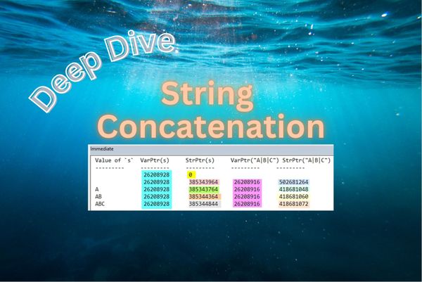Standard String Concatenation in VBA is Slow and Inefficient