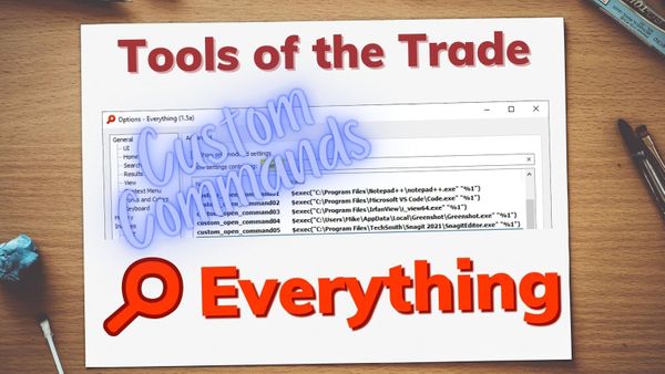 Customizing the VoidTools Everything File Search Utility with Custom Commands