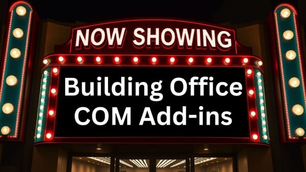 Building COM Add-ins with Geoffrey L. Griffith