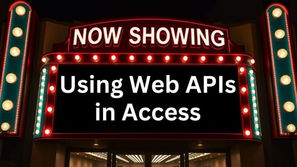 Web APIs in Access with George Young