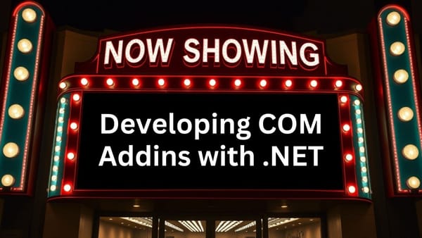 Developing COM Add-ins with Phillip Stiefel