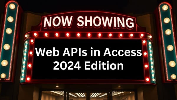 Using Web APIs in Access with George Young (2024 Edition)